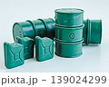 石油や原油の入ったドラム缶のイメージ素材　白背景 139024299