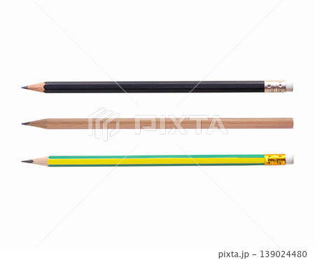 Black pencil isolated on white background Black pencil isolated on white background 139024480