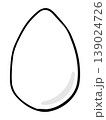 シンプルな卵の手描きイラスト 139024726