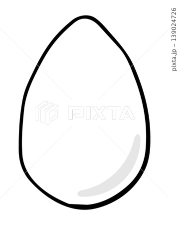 シンプルな卵の手描きイラスト 139024726