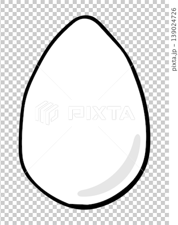 シンプルな卵の手描きイラスト 139024726