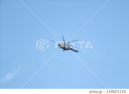 Aircraft Conducts Clear Sky Surveillance. Sophisticated Aircraft Executes Peaceful Sky Monitoring Aircraft Conducts Clear Sky Surveillance. Sophisticated Aircraft Executes Peaceful Sky Monitoring 139025158