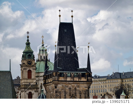 Detailed Shot Of Historic Structures. Capturing Intricate Features Of Heritage Building Designs 139025171