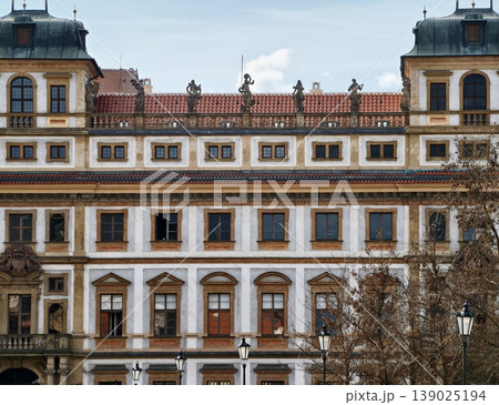 Elegant Historic Architecture. Majestic Historic Structure Decorated With Gold And Detailed Carvings Elegant Historic Architecture. Majestic Historic Structure Decorated With Gold And Detailed Carvings 139025194