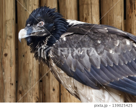 Juvenile Raptor Displaying Molt. Young Bird Demonstrating Evolving Plumage And Distinct Features 139025425