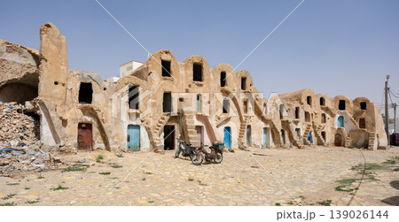 Ksar of Medenine in Tunisia with Berber granary structures 139026144