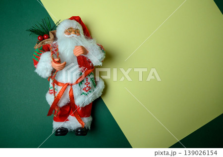 Festive New Year Scene with Santa and Text Space 139026154