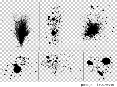 墨のしぶき6点セット 139026546