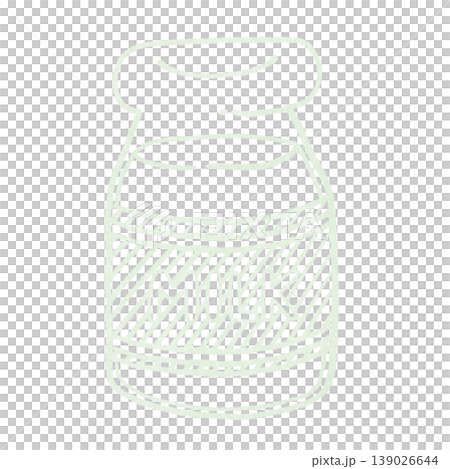 牛乳の線画(ホワイト) 139026644