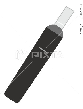 黒色の加熱式タバコのイメージイラスト 黒色の加熱式タバコのイメージイラスト 139027554