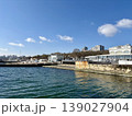 Modern Waterfront Promenade with Sea View and City Skyline 139027904