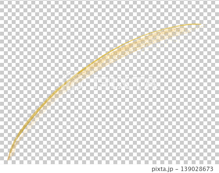 Gold particle curved brush material Gold particle curved brush material 139028673
