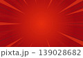赤の放射線グラデーション背景素材 139028682