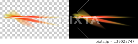 Orange light ray effect assets with transparent and black backgrounds Orange light ray effect assets with transparent and black backgrounds 139028747