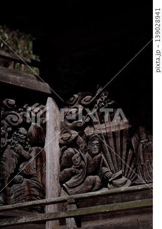 岩手県一関市・興田神社の見事な彫刻 岩手県一関市・興田神社の見事な彫刻 139028941