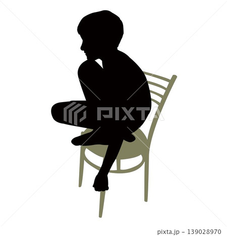 a child body silhouete vector a child body silhouete vector 139028970