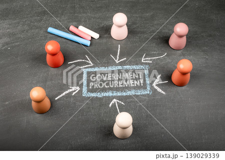 Government Procurement Concept Showing Public Sector Purchasing and Supplier Participation Government Procurement Concept Showing Public Sector Purchasing and Supplier Participation 139029339