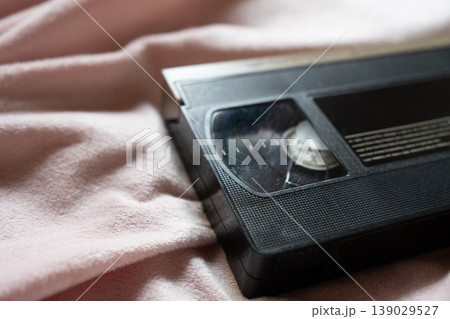 昭和レトロ、平成レトロなVHSテープ カセット 部分アップ 昭和レトロ、平成レトロなVHSテープ カセット 部分アップ 139029527