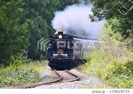 磐越西線　山都駅を目指し S字カーブを爆走する　SLばんえつ物語号 139029735