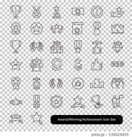 Icon set for awards, prizes, and achievements Icon set for awards, prizes, and achievements 139029835