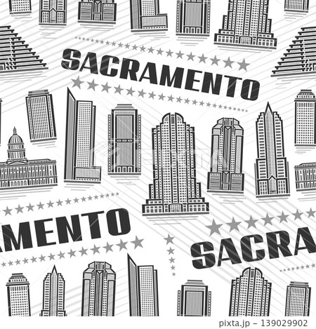 Vector Sacramento Seamless Pattern 139029902