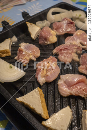 鳥の焼き肉 南部鉄筋 日本 139029974