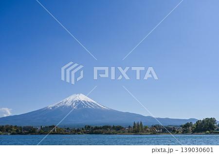 山梨県河口湖と富士山 山梨県河口湖と富士山 139030601