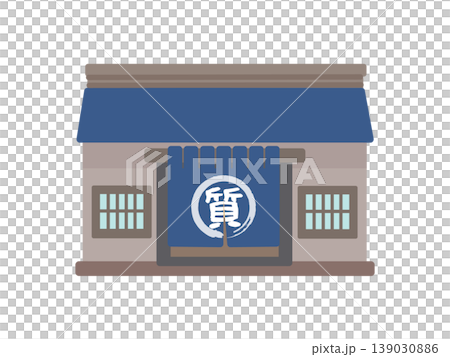 Pawn shop building illustration 139030886