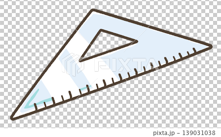 Stationery: Triangular ruler (45°, 45°, 90°) 139031038