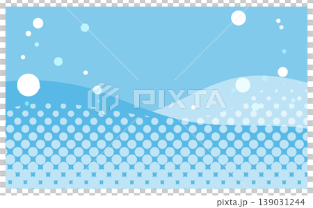 A refreshing, clear summer texture with effervescent bubbles. 139031244