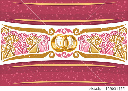 Vector greeting card for Wedding 139031355