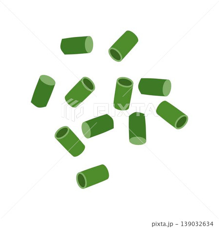sliced spring onion choped green onion leaf illustration sliced spring onion choped green onion leaf illustration 139032634