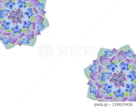 紫陽花フレーム 139033426