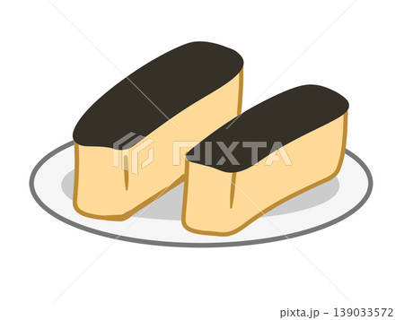 シンプルなカステラのイラスト 139033572