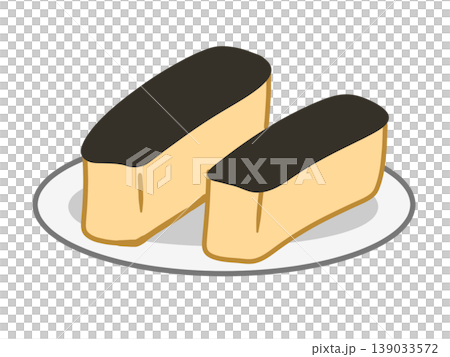 シンプルなカステラのイラスト 139033572