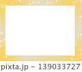 黄色いきらきらのフレームイラスト 139033727