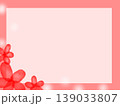 赤い花のカードイラスト 139033807