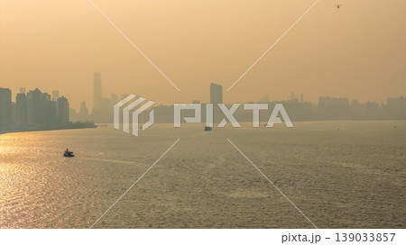 April 18 2026 Hong Kong Golden Harbour Sunset Skyline 139033857