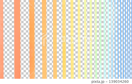 Colorful and deep border pattern with transparent background. 139034260