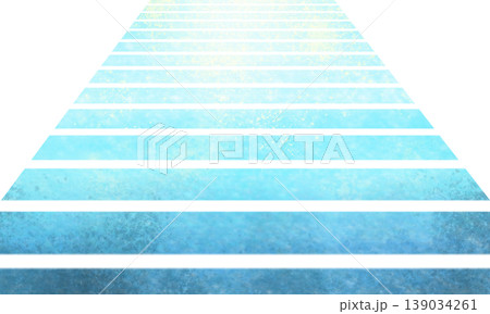 クリーンで明るい道　青い歩道のイメージ画像 139034261