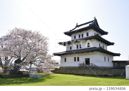 春の北海道松前町で松前城址公園の風景を撮影 春の北海道松前町で松前城址公園の風景を撮影 139034806