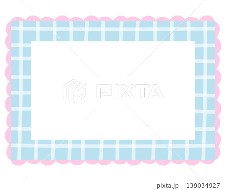 Pastel blue rectangle frame with checked pattern for card print, polaroid photo, template, poster, book cover, notepad, sticky note, memo, banner, border, postcard, paper design, decoration, border Pastel blue rectangle frame with checked pattern for card print, polaroid photo, template, poster, book cover, notepad, sticky note, memo, banner, border, postcard, paper design, decoration, border 139034927