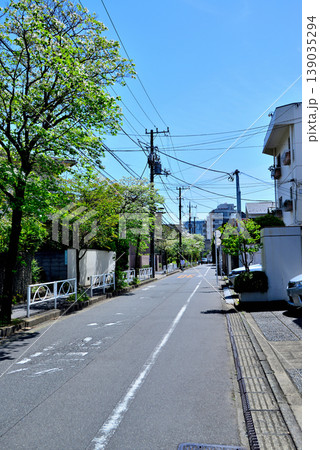 駒場東大前駅周辺の閑静な高級住宅街　ハナミズキの咲く並木道 139035294