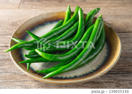 Green chili peppers Green chili peppers 139035330