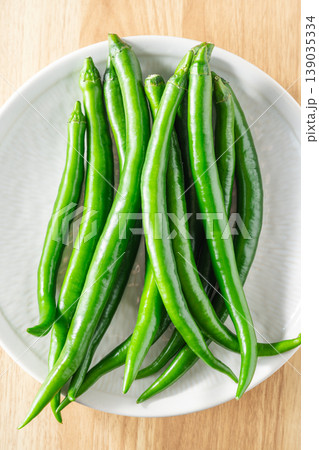 Green chili peppers 139035334