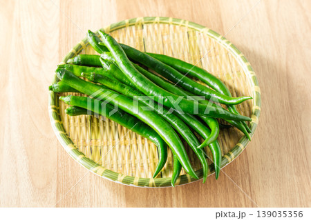 Green chili peppers Green chili peppers 139035356