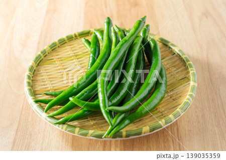 Green chili peppers 139035359