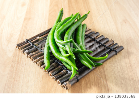 Green chili peppers 139035369