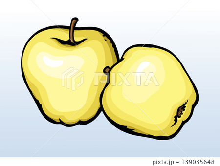 Big tasty apple. Vector drawing 139035648