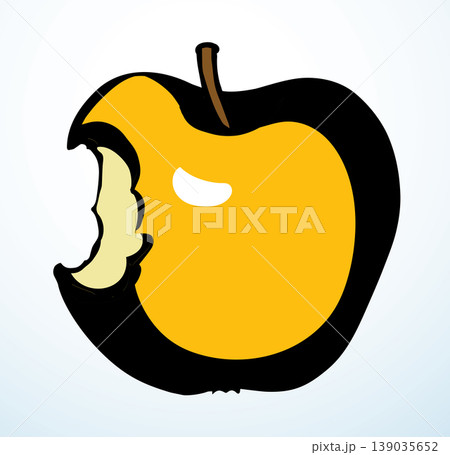 Stub from Apple. Vector drawing 139035652